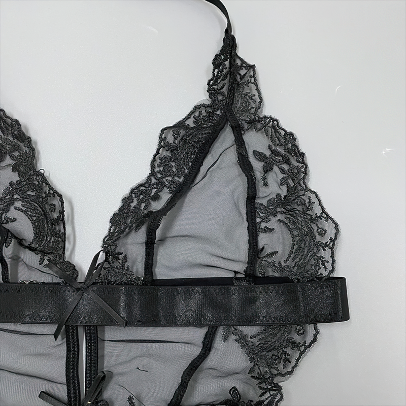 Women's Erotic Transparent Teddies Bodysuit / Female Exotic Halter Costume Outfit - EVE's SECRETS