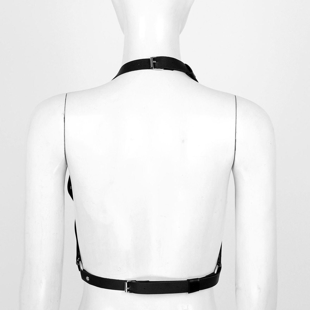Women's Faux Leather Body Harness Belts Rivet / Adjustable Straps Lingerie - EVE's SECRETS