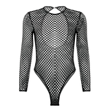 Women's Fishnet Evening Party Catsuit / Sexy Lingerie Bodysuit / Ladies Leotard Jumpsuit - EVE's SECRETS