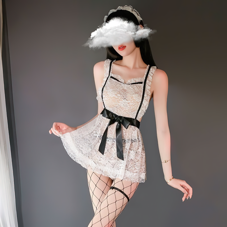 Women's Maid Costume / Erotic Lace Female Clothing / Sexy Role-Playing Games Lingerie - EVE's SECRETS
