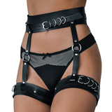 Women's PU Leather Body Harness / Sexy Gothic Garter Belt Suspenders / BDSM Accessories - EVE's SECRETS
