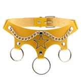 Women's PU Leather Choker with Metal Decorations / BDSM Sexy Necklace - EVE's SECRETS