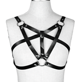 Women's PU Leather Gothic Chest Harness Underwear / Sexy Suspender Bra Cage BDSM Lingerie - EVE's SECRETS