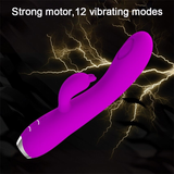 Women's Rabbit Vibrator With Clit-Suction Functions / Female G-spot Massager / Clitoral Stimulator - EVE's SECRETS