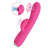 Vibromasseur lapin pour femme avec fonctions d'aspiration du clitoris / Masseur de point G féminin / Stimulateur clitoridien 