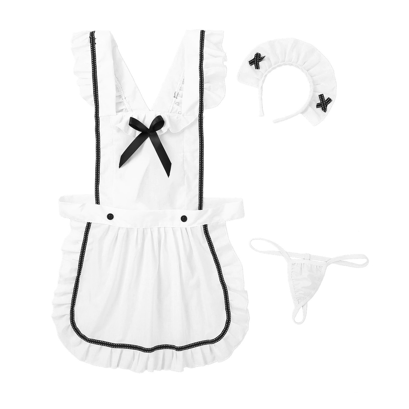 Women's Retro Cosplay Sexy Costume With G-String / Hot Erotic Maid Fancy Dress - EVE's SECRETS