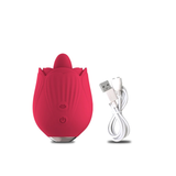 Women's Rose Clitoral Vibrator / Original Design Female Licking Stimulator / Sex Toys for Women