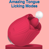 Women's Rose Clitoral Vibrator / Original Design Female Licking Stimulator / Sex Toys for Women - EVE's SECRETS