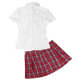Women's School Uniform Costume / Sexy Cosplay Short Sleeve Costume with Tie - EVE's SECRETS