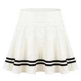 Women's Schoolgirls Wide Elastic Flared Skirt / Ladies Casual High Waist Striped Miniskirts - EVE's SECRETS