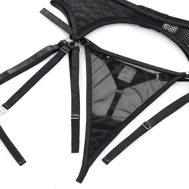 Women's Sensual 3-Piece Erotic Lace Lingerie / Female Transparent Mesh Sexy Underwear - EVE's SECRETS