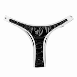 Women's Sexy Bikini Briefs with Low Rise / Ladies Wet Look Panties Adjustable Waist Buckles - EVE's SECRETS