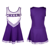 Women's Sexy Cosplay Cheerleader Costume / Sleeveless School Uniform / Erotic Striped Mini Dress - EVE's SECRETS