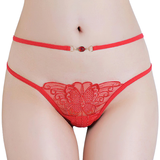 Women's Sexy G-Strings with Butterfly Embroidery / Ladies Lace Lingerie - EVE's SECRETS