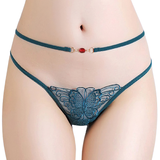 Women's Sexy G-Strings with Butterfly Embroidery / Ladies Lace Lingerie - EVE's SECRETS