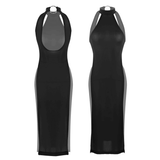 Women's Sexy High Cut Dress / Elastic Sleeveless Outwear / Erotic Club Wear for Ladies - EVE's SECRETS