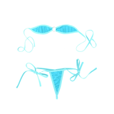 Women's Sexy Intimate Night Micro Bikini / Shoulder Bra Top with T-Back Lingerie Sets - EVE's SECRETS