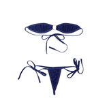 Women's Sexy Intimate Night Micro Bikini / Shoulder Bra Top with T-Back Lingerie Sets - EVE's SECRETS