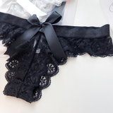 Women's Sexy Lace Panties / Female Mid Waist Panties With Bow / Aesthetic Underwear For Girl - EVE's SECRETS