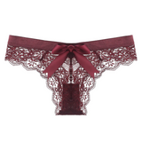 Women's Sexy Lace Panties With Low Waist / Ladies Aesthetic Transparent Underwear - EVE's SECRETS