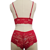 Women's Sexy Solid Lace Underwear Set / Erotic Female Floral Lace Bras+Thongs - EVE's SECRETS