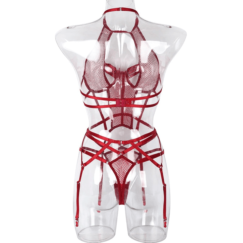 Women's Sexy Transparent Bandage Lingerie / Sensual Erotic Female Mesh Apparel - EVE's SECRETS