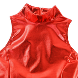 Women's Shiny Bodysuit with Monoglove / Zipper Leotard with Armbinder / BDSM Sexy Outfits - EVE's SECRETS