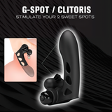 Women's Silicone Finger Sleeve Vibrator / Female G-Spot Massager / Clitoral Sex Toys - EVE's SECRETS
