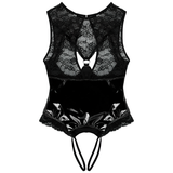 Women's Splice Breast Bodysuit Clubwear / Open Bras Crotchless Ladies Bodycon - EVE's SECRETS