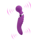 Zwei-in-Eins-G-Punkt-Zauberstab-Vibrator für Damen / Doppelkopf-Klitoris-Stimulator / Sexspielzeug für Frauen 